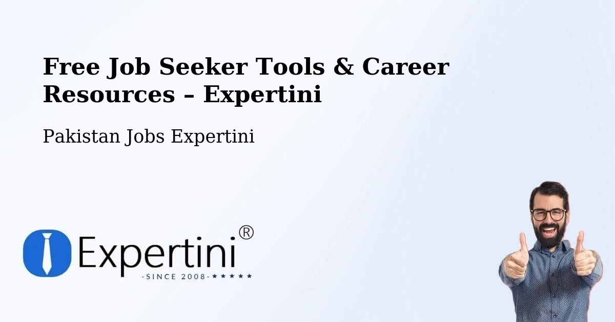 Free Job Seeker Tools & Career Resources – Surab - Surab, Pakistan Jobs Expertini